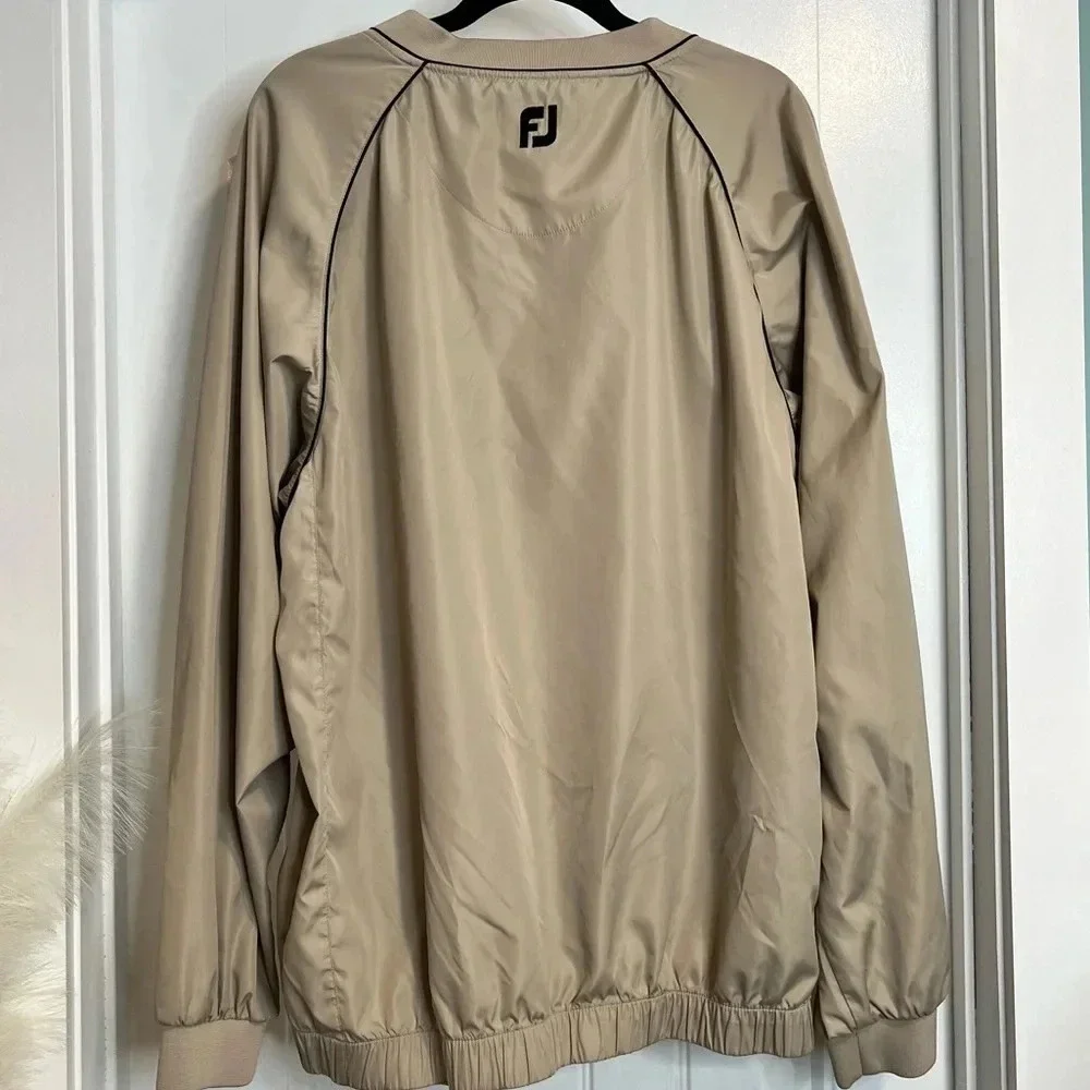 FootJoy FJ Men’s Tan Pullover Windbreaker. Size‎ XL.
